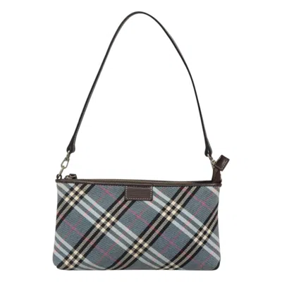 Pre-owned Burberry Blue Label Blue Canvas Shoulder Bag ()