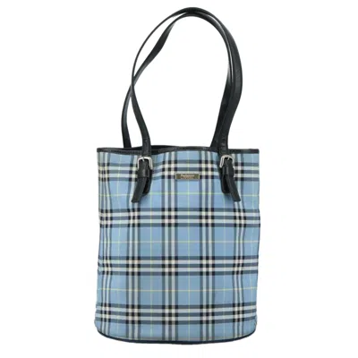Pre-owned Burberry Blue Label Blue Synthetic Tote Bag ()