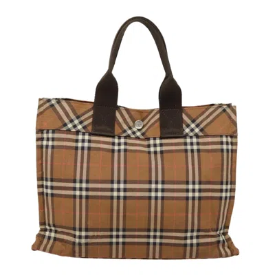 Pre-owned Burberry Blue Label Brown Synthetic Tote Bag ()