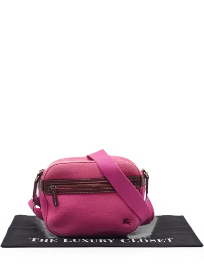 Pre-owned Burberry Blue Label Camera Bag In Pink