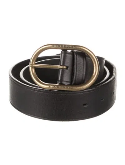 Pre-owned Burberry Blue Label Leather Waist Belt In Black