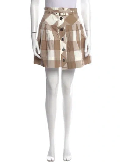 Pre-owned Burberry Blue Label Mini Skirt In Neutral