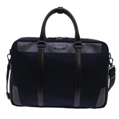 Pre-owned Burberry Blue Label Navy Synthetic Briefcase Bag ()