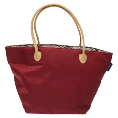 Pre-owned Burberry Blue Label Red Synthetic Tote Bag ()