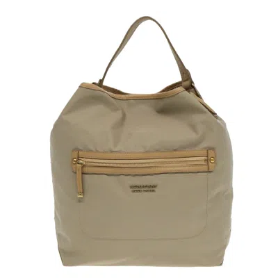 Pre-owned Burberry Blue Label Shoulder Bag Nylon Beige Nylon Shoulder Bag Bag () In Sand