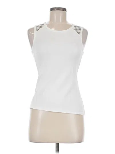 Pre-owned Burberry Blue Label Sleeveless T-shirt In White