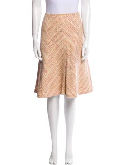 Pre-owned Burberry Blue Label Striped Knee-length Skirt In Neutral