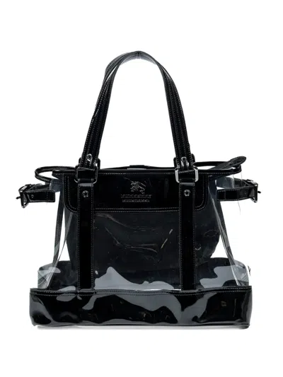 Pre-owned Burberry Blue Label Tote Bag In Black