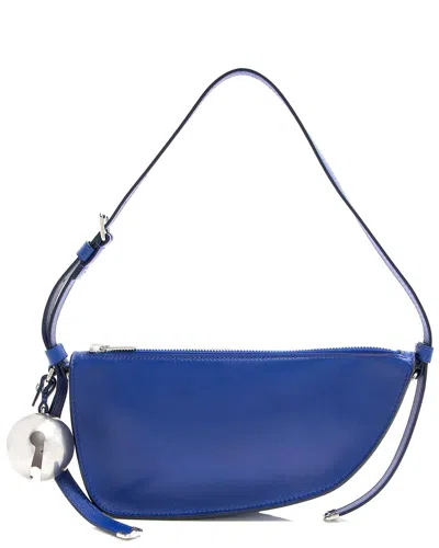 BURBERRY BURBERRY BLUE LEATHER SHIELD MINI SHOULDER BAG (AUTHENTIC PRE-LOVED)