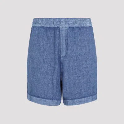 BURBERRY BLUE MULTI POCKETS SHORTS