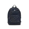 Burberry Grid Check-pattern Backpack In Blue
