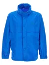 Burberry Ekd Applique Nylon Lightweight Jacket In Blue