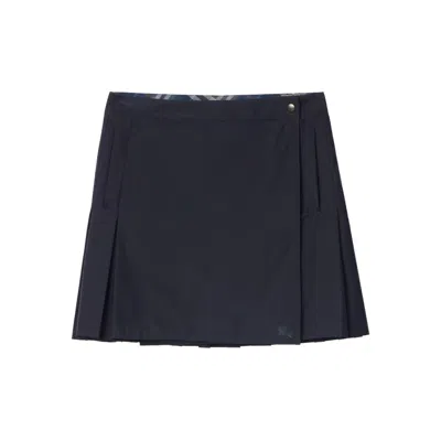 Burberry Wrap Mini Skirt In Blue