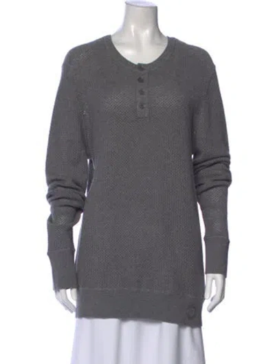 Pre-owned Burberry Body Cashmere Sweater In Gray