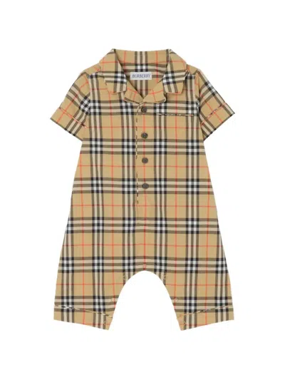 Burberry Body Cotone "andreas" Pip Chk In Blue