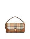 Burberry 'shoulder Bag With Check Pattern Notes In Brown