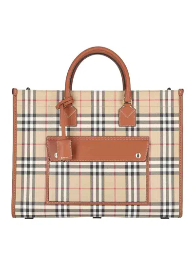 Burberry Bolsa Bandolera - Freya In Beige
