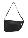Burberry Shield Messenger Bag With Adjustable Strap In Black