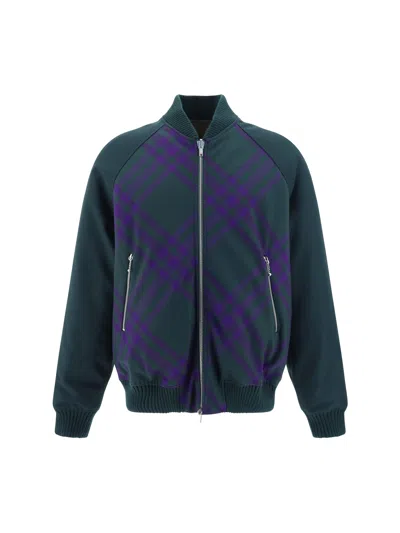 Burberry Bomber Jacket In Blue