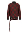 Burberry Womens  Check-print Two-buttoned-pockets Relaxed-fit Woven-blend Jacket