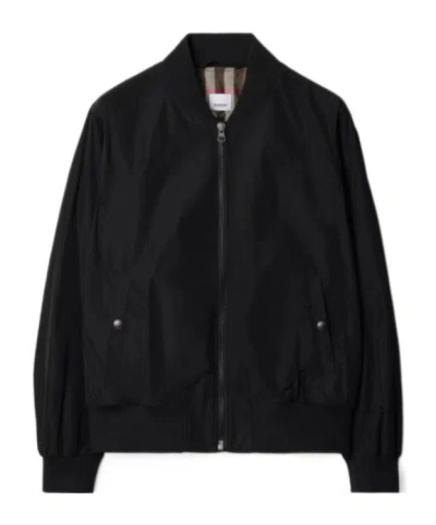 Burberry Bomber Jacket In Black