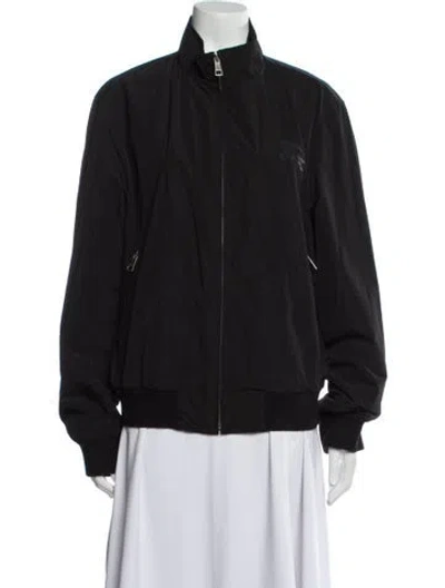 Pre-owned Burberry Bomber Jacket In Black