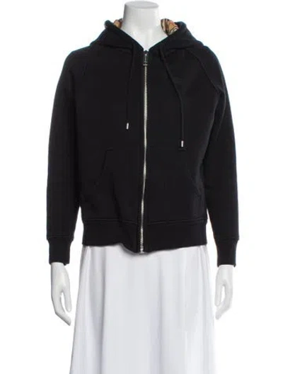 Pre-owned Burberry Bomber Jacket In Black