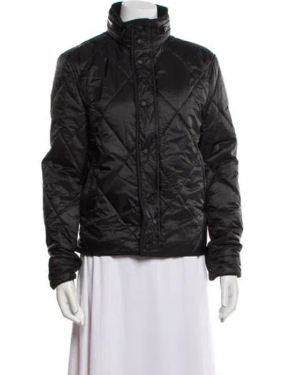 Pre-owned Burberry Bomber Jacket In Black