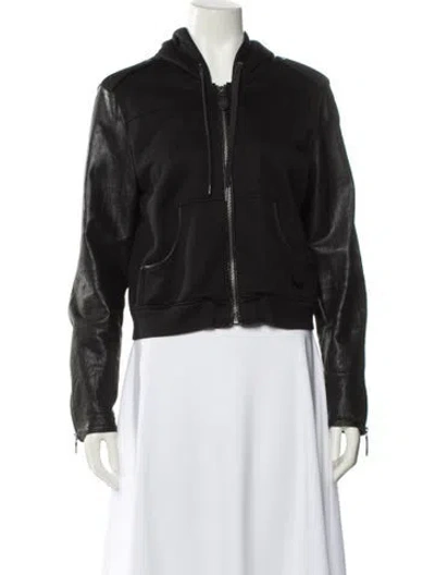 Pre-owned Burberry Bomber Jacket In Black