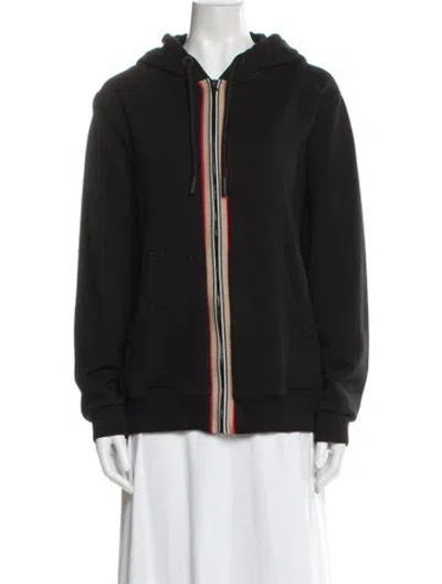 Pre-owned Burberry Bomber Jacket In Black