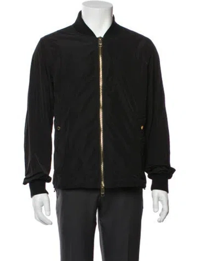 Pre-owned Burberry Bomber Jacket In Black