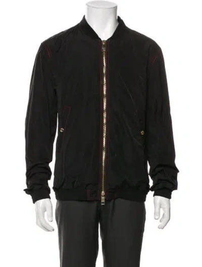 Pre-owned Burberry Bomber Jacket In Black