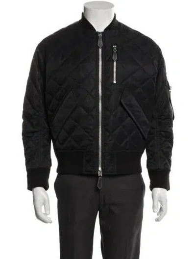 Pre-owned Burberry Bomber Jacket In Black