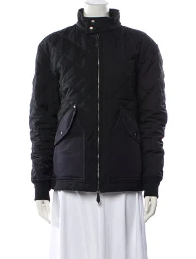 Pre-owned Burberry Bomber Jacket In Black