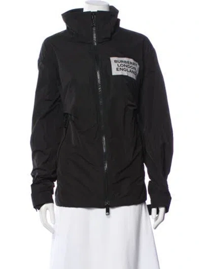 Pre-owned Burberry Bomber Jacket In Black