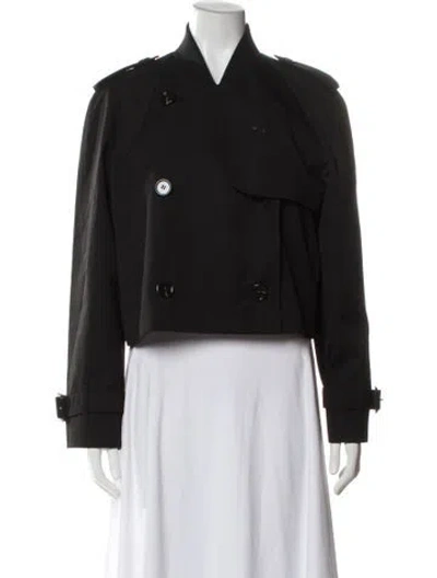 Pre-owned Burberry Bomber Jacket In Black