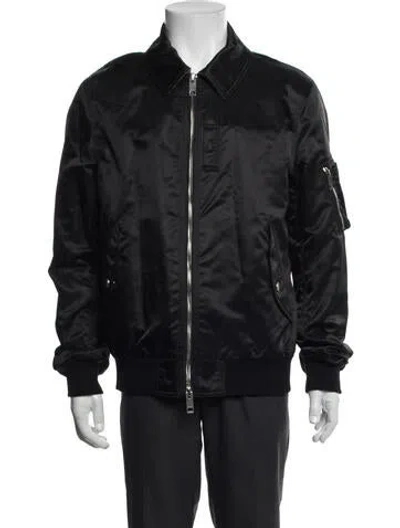 Pre-owned Burberry Bomber Jacket In Black