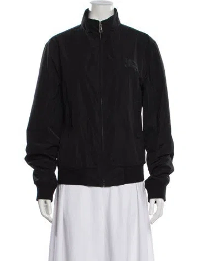 Pre-owned Burberry Bomber Jacket In Black