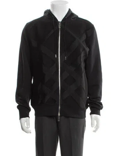 Pre-owned Burberry Bomber Jacket In Black