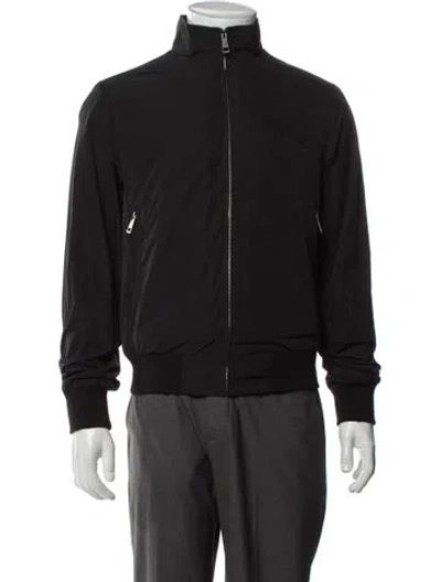 Pre-owned Burberry Bomber Jacket In Black