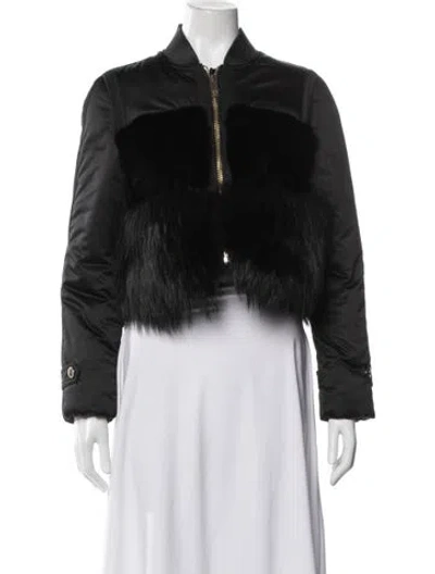Pre-owned Burberry Bomber Jacket In Black