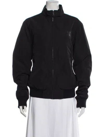 Pre-owned Burberry Bomber Jacket In Black