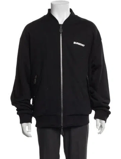 Pre-owned Burberry Bomber Jacket In Black