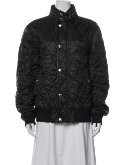 Pre-owned Burberry Bomber Jacket In Black