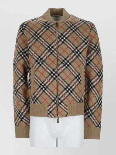 Burberry Bomber Jacket In Brown