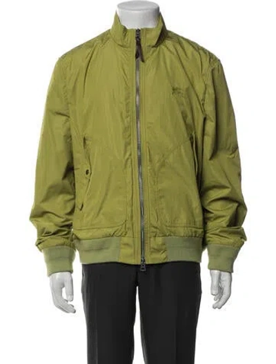 Pre-owned Burberry Bomber Jacket In Green