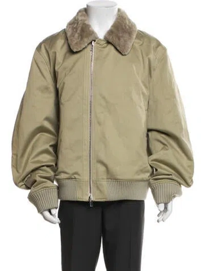 Pre-owned Burberry Bomber Jacket In Green