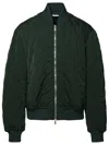 Burberry Quilted Zip-up Bomber Jacket In Green