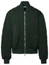 Burberry Quilted Zip-up Bomber Jacket In Green