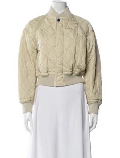 Pre-owned Burberry Bomber Jacket In Neutral